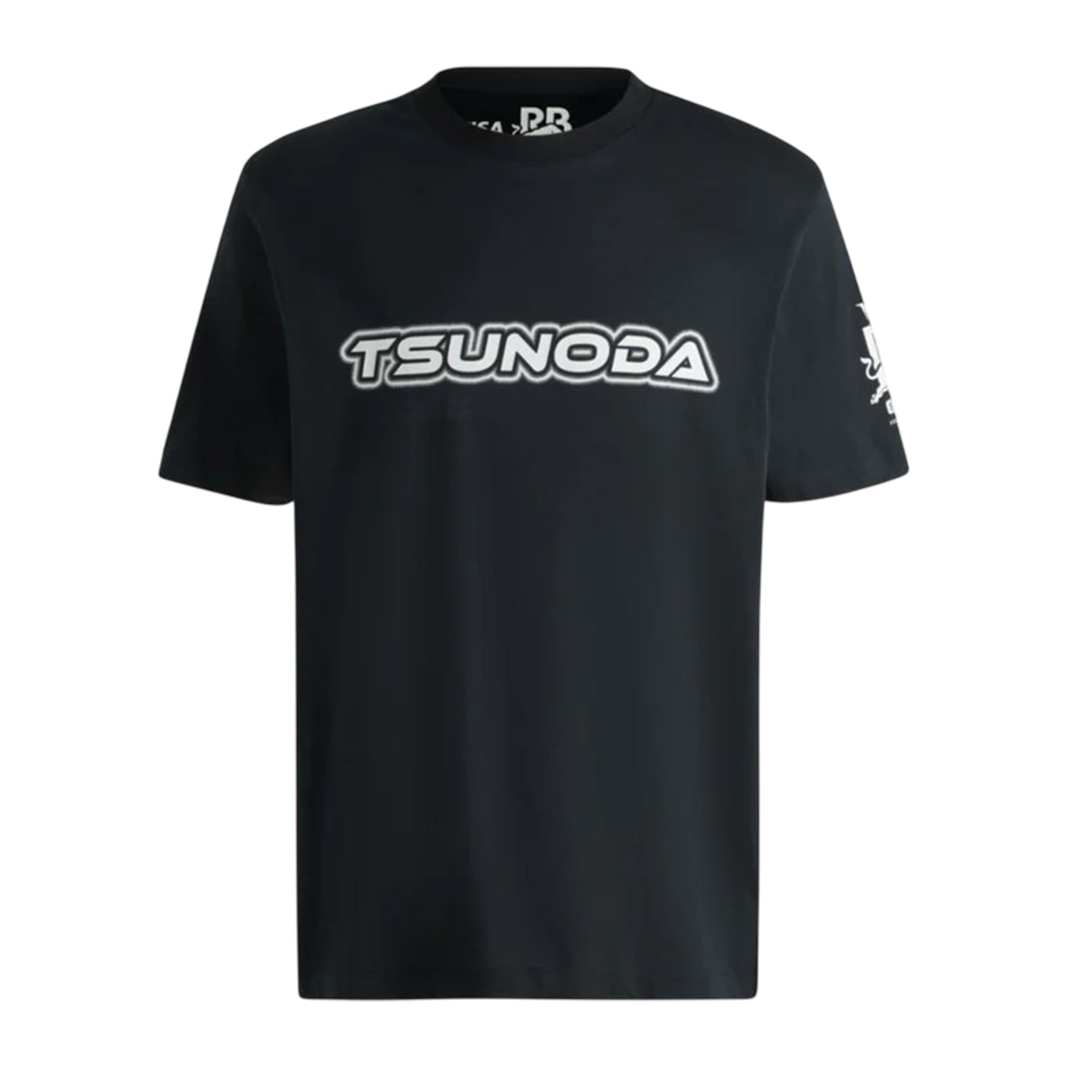 Black - Front - Hugo Mens Tsunoda Crew Neck Regular T-Shirt