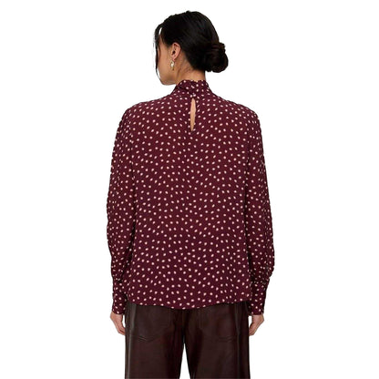 Red - Back - Lily And Lionel Womens-Ladies Fifi Bow Tie Neck Blouse