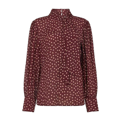 Red - Front - Lily And Lionel Womens-Ladies Fifi Bow Tie Neck Blouse