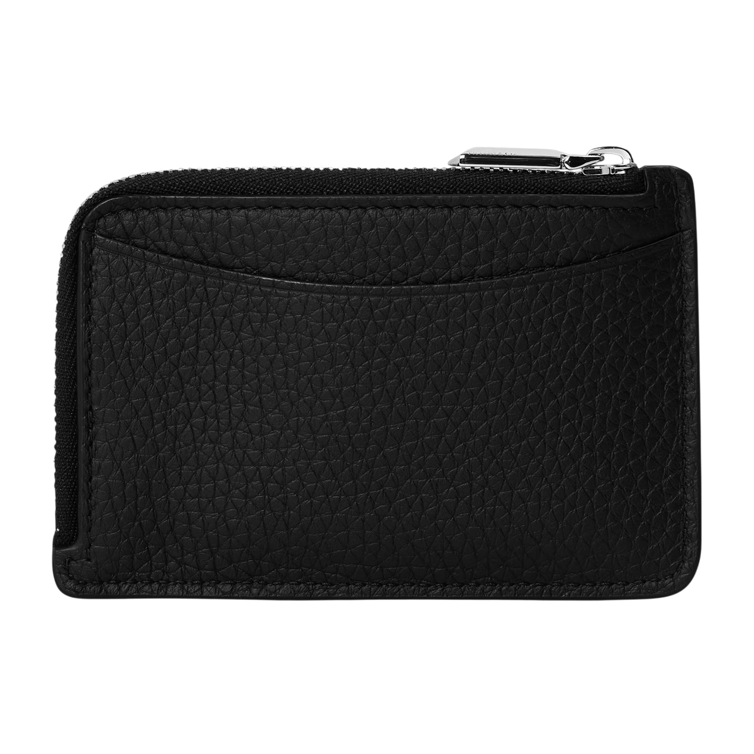 Black - Back - Tiffany & Co Little Right Embossed Leather Card Holder