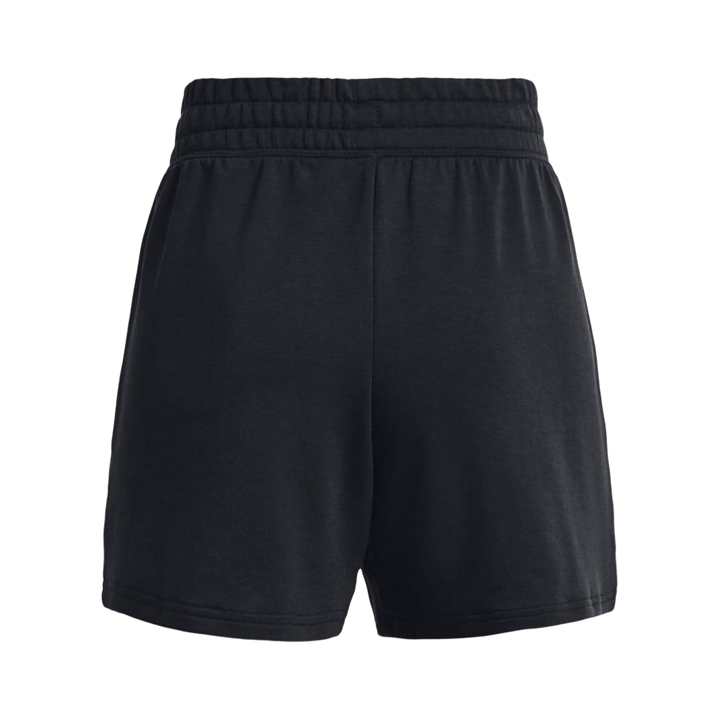 Black - Back - Under Armour Womens-Ladies Rival Terrycloth Shorts