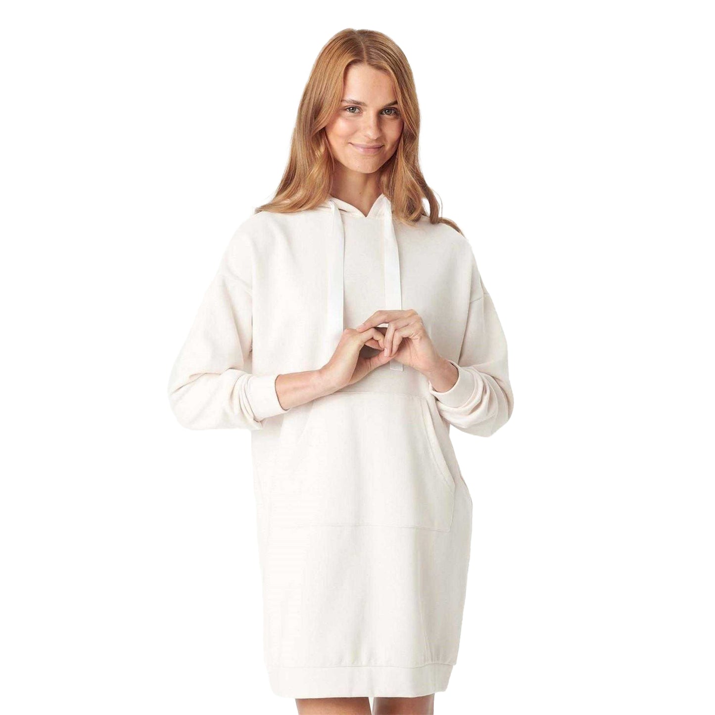 Crystal Grey - Side - CCDK Copenhagen Womens-Ladies Alma Hoodie Dress