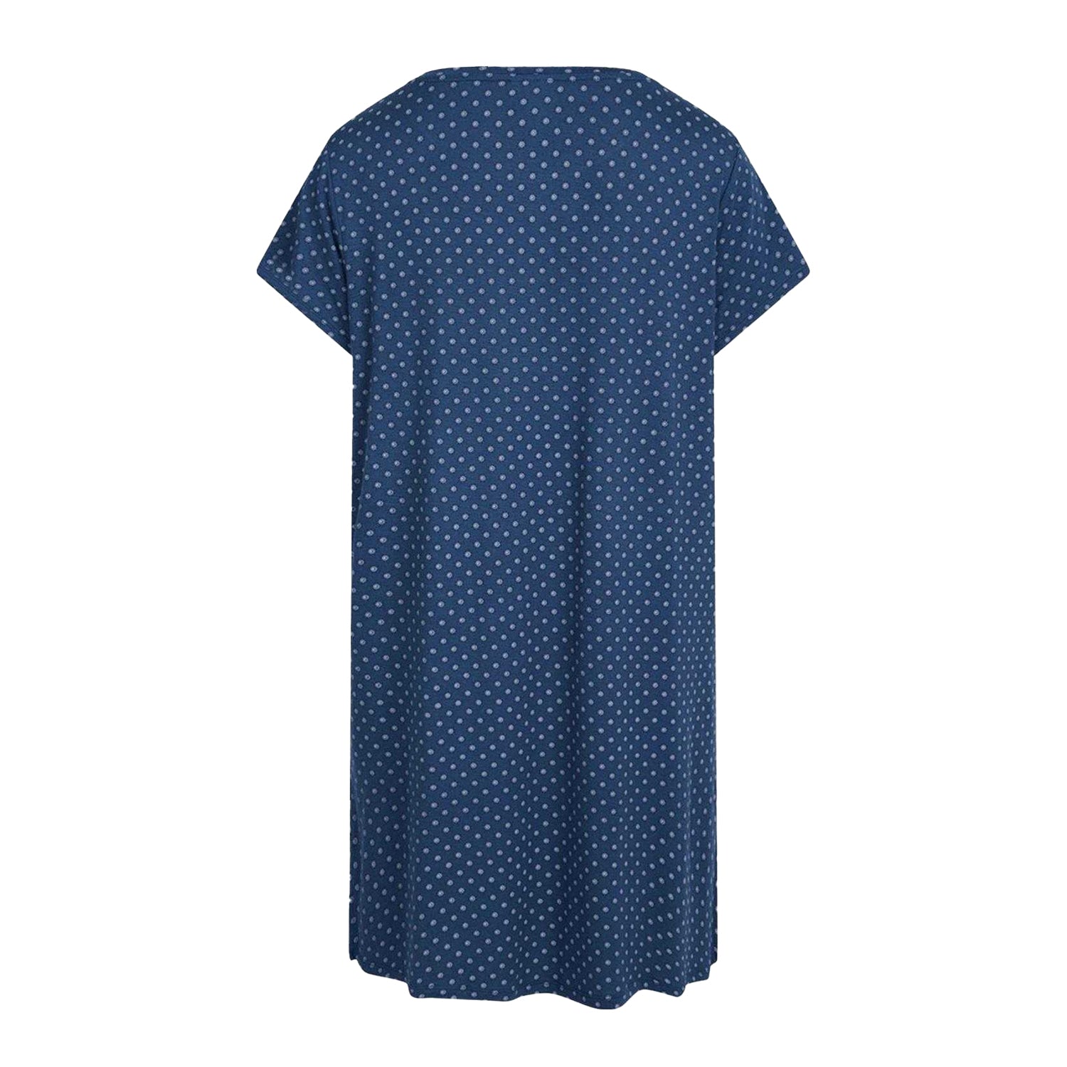 Ensign Blue - Back - CCDK Copenhagen Womens-Ladies Polka Dot Short-Sleeved Dress