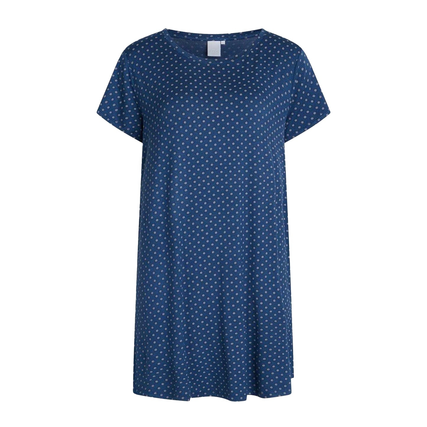 Ensign Blue - Front - CCDK Copenhagen Womens-Ladies Polka Dot Short-Sleeved Dress