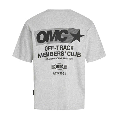 Light Grey Melange - Back - Jack And Jones Mens Cotton Regular T-Shirt