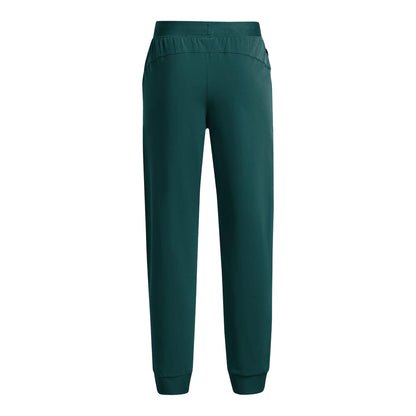 Blue - Back - Under Armour Childrens-Kids 4 Way Stretch Woven Jogging Bottoms