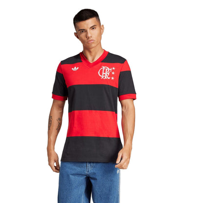 Better Scarlet - Side - Adidas Mens 81 CR Flamengo Home Jersey