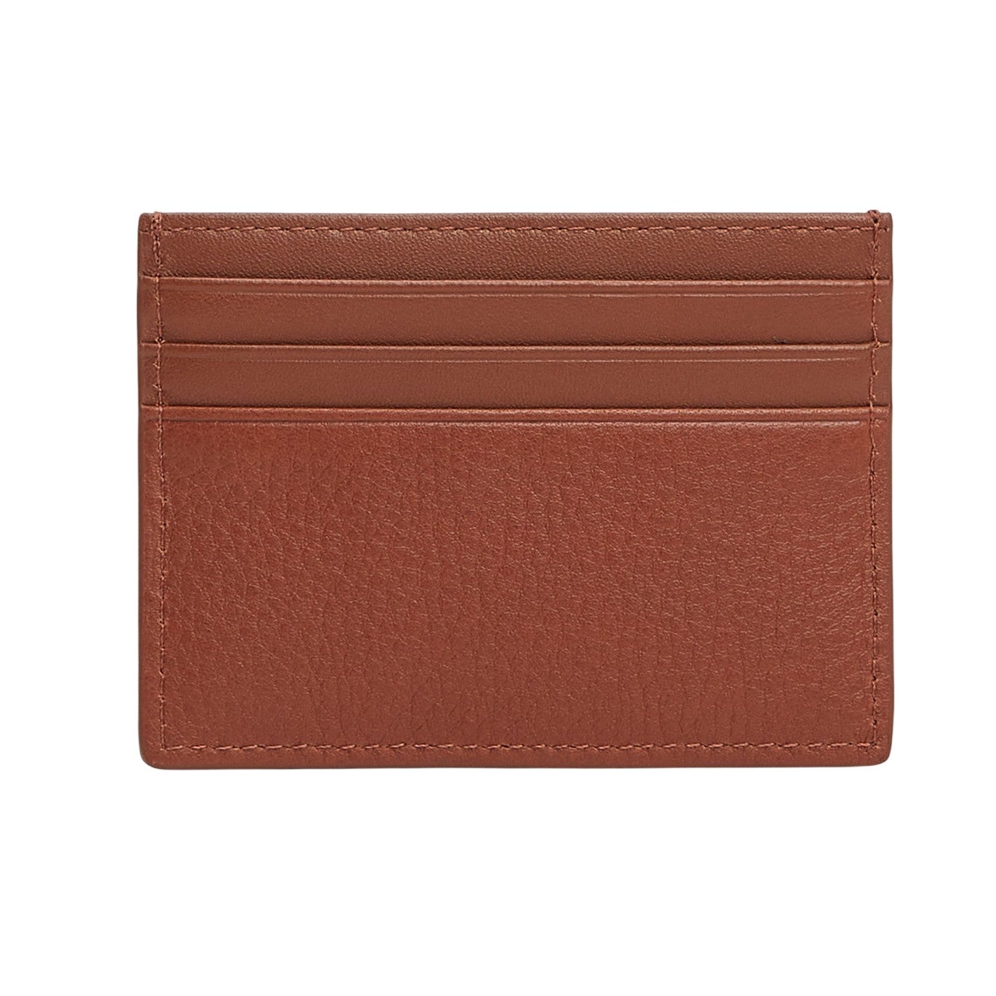 Cognac - Back - Tommy Hilfiger Leather Card Holder