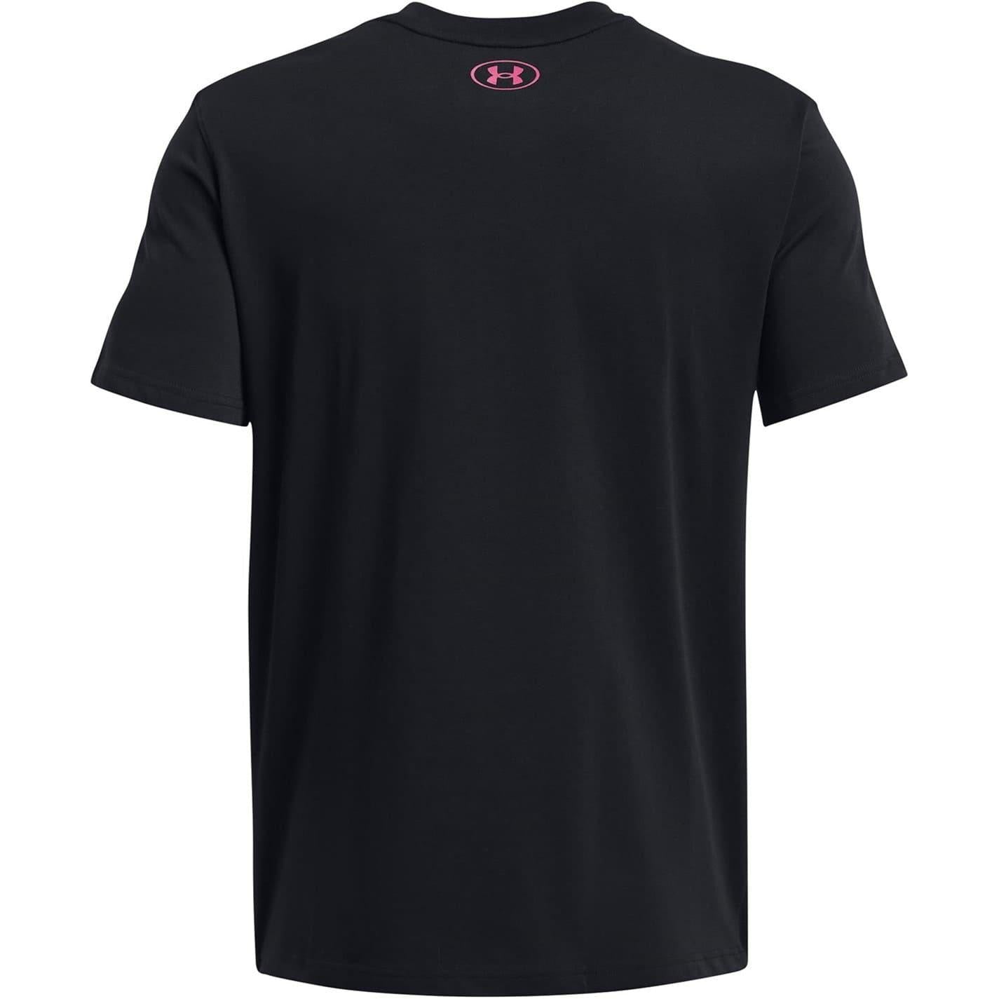 Black - Back - Under Armour Mens Project Rock T-Shirt