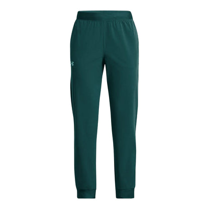 Blue - Front - Under Armour Childrens-Kids 4 Way Stretch Woven Jogging Bottoms