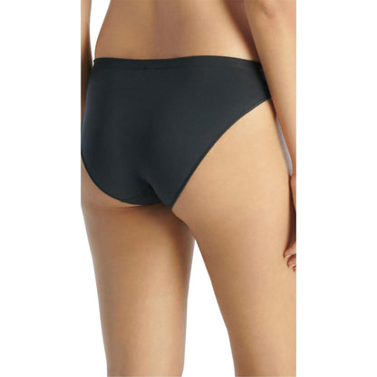 Black - Side - Adidas Womens-Ladies Low Rise Bikini Bottoms (Pack of 3)