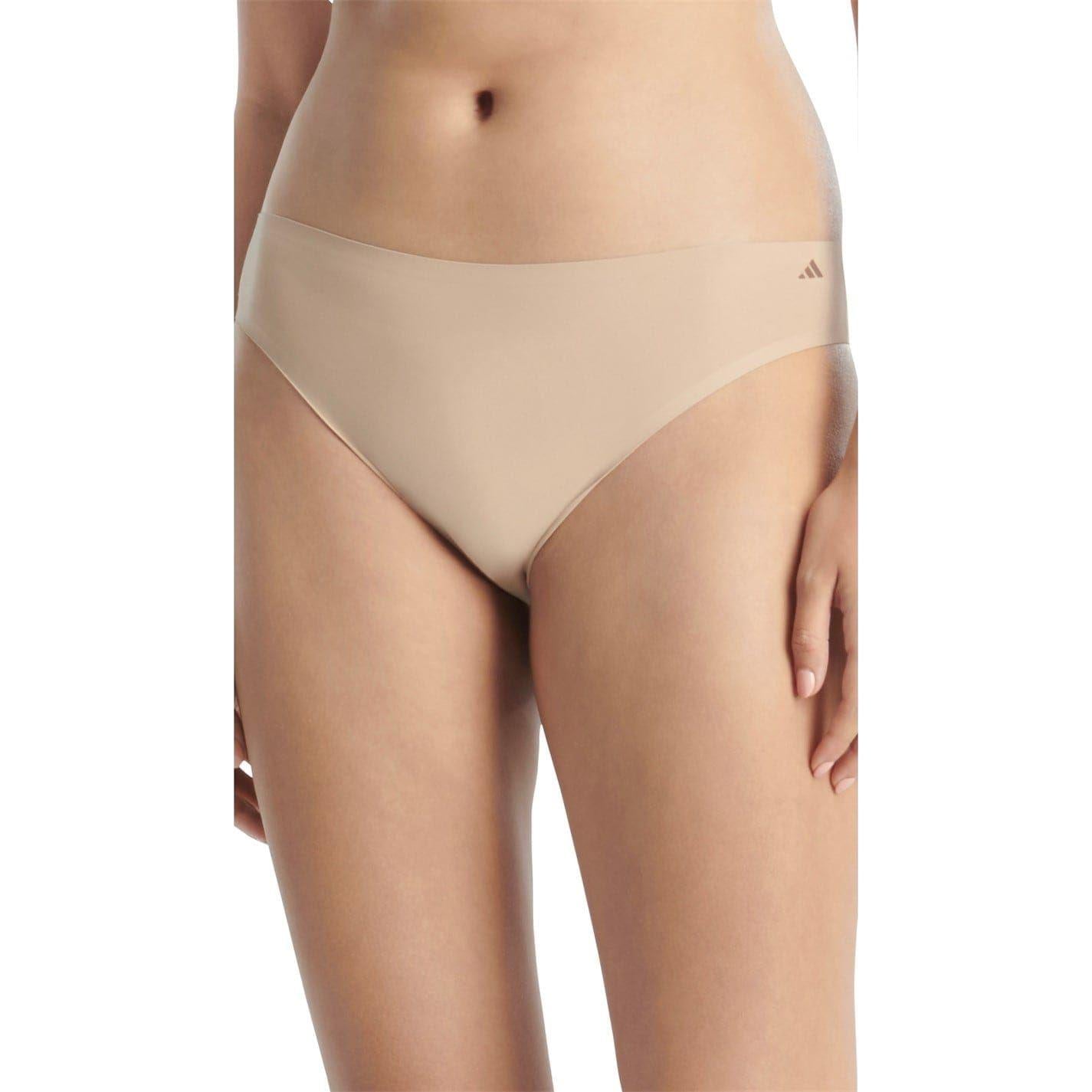 Multicoloured - Lifestyle - Adidas Womens-Ladies Logo Low Rise Bikini (Pack of 3)