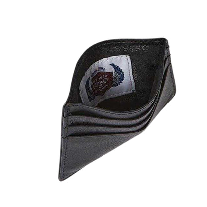 Black - Back - Osprey Wesley Leather Card Holder