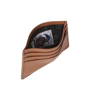 Tan - Back - Osprey Wesley Leather Card Holder