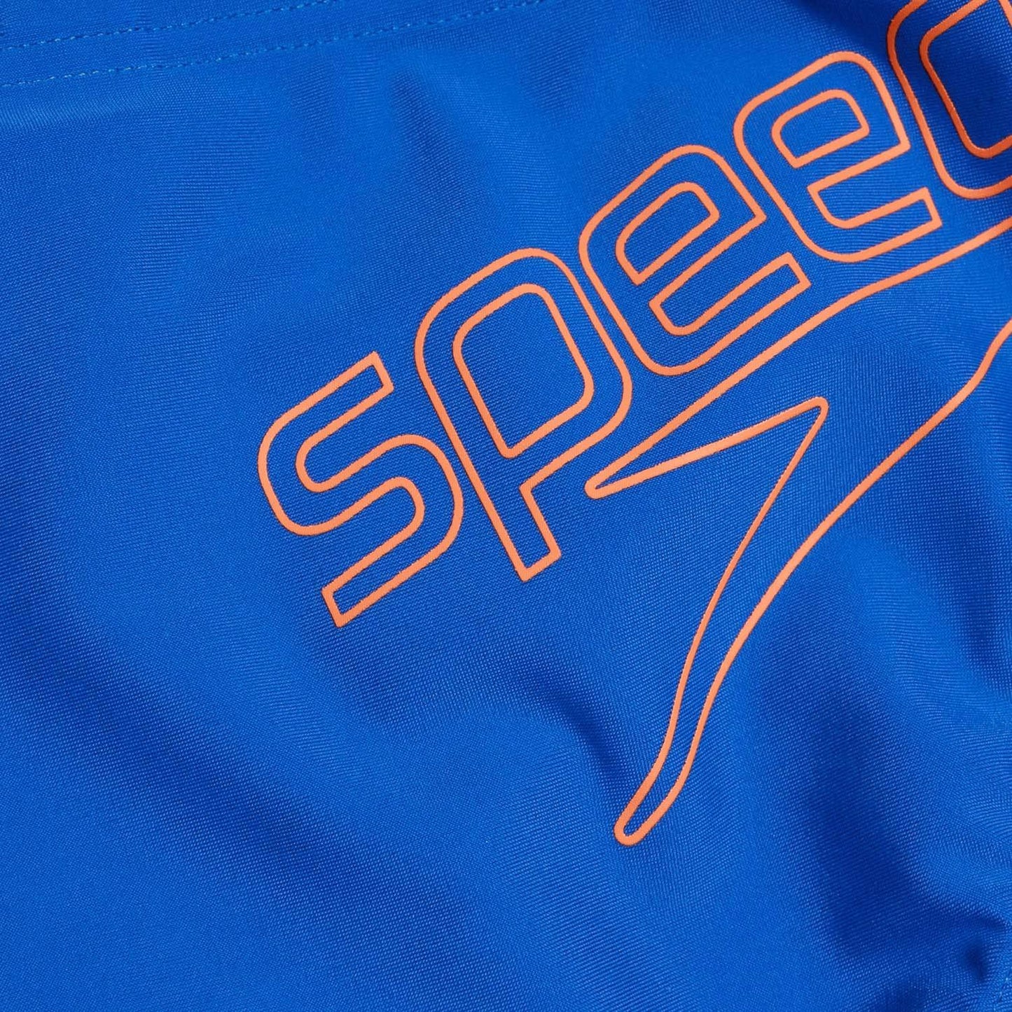 Blue-Orange - Side - Speedo Boys Logo Swimming Trunks