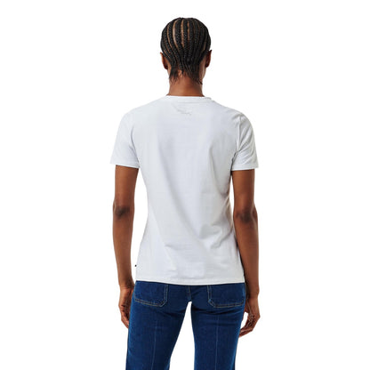 White - Lifestyle - Karl Lagerfeld Womens-Ladies Signature Regular T-Shirt