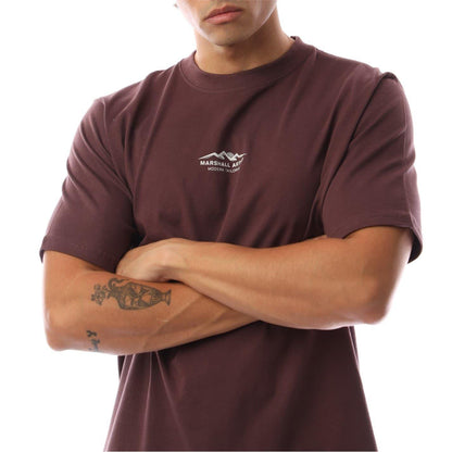 Fig - Side - Marshall Artist Mens Mountain Logo Regular T-Shirt