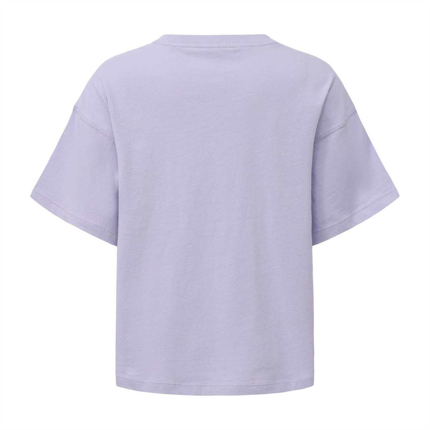 Lilac - Back - USA Pro Childrens-Kids Logo Boxy T-Shirt