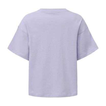 Lilac - Back - USA Pro Childrens-Kids Logo Boxy T-Shirt