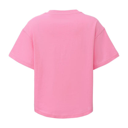 Pink - Back - USA Pro Childrens-Kids Logo Boxy T-Shirt