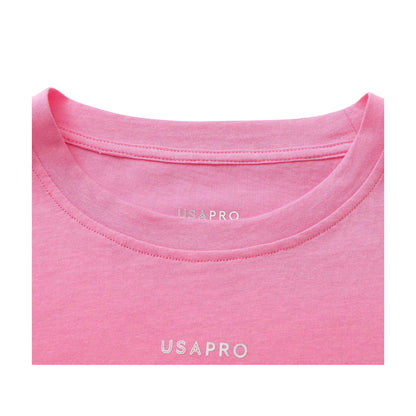 Pink - Lifestyle - USA Pro Childrens-Kids Logo Boxy T-Shirt