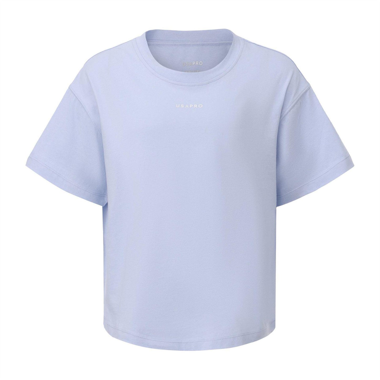 Blue - Front - USA Pro Childrens-Kids Logo Boxy T-Shirt