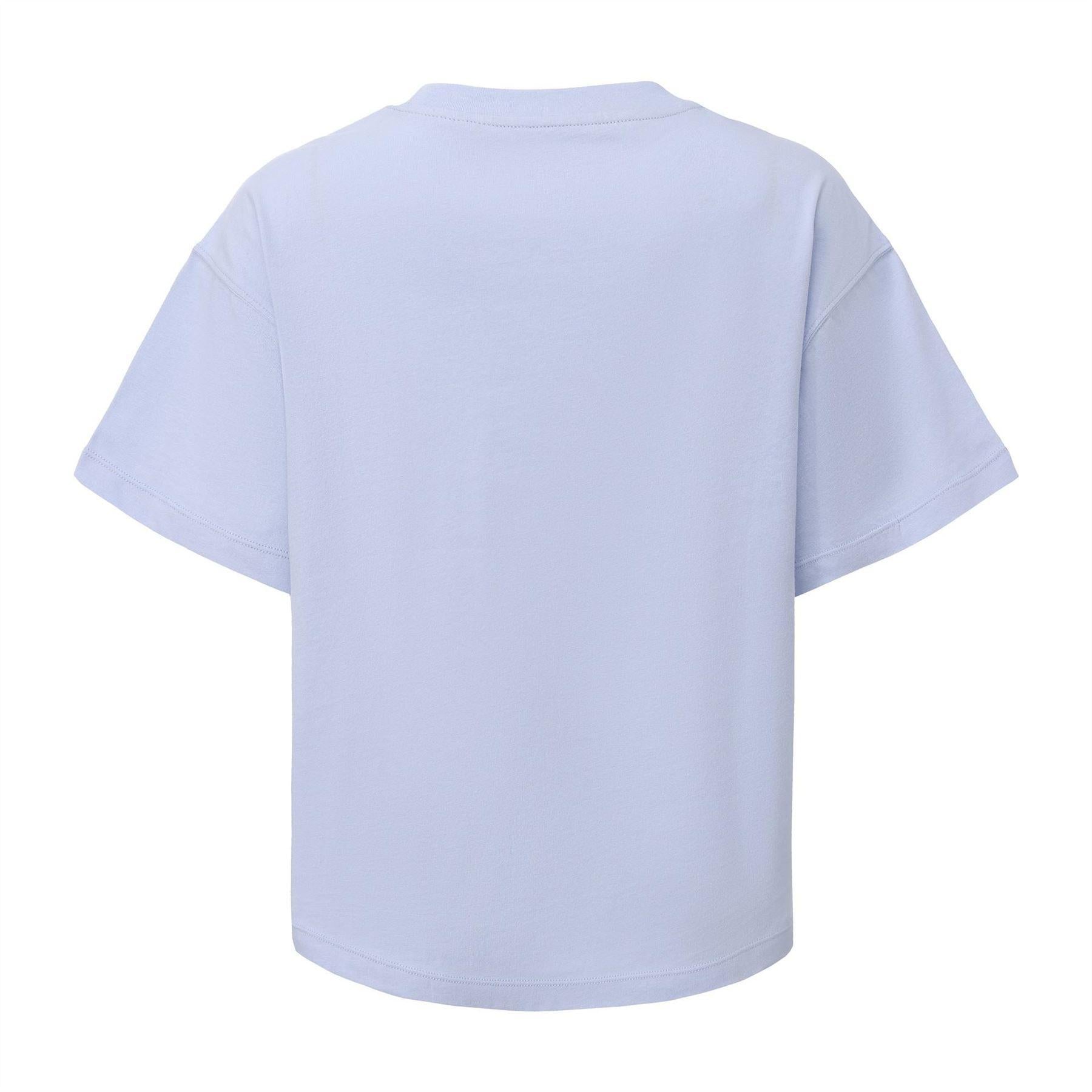 Blue - Back - USA Pro Childrens-Kids Logo Boxy T-Shirt