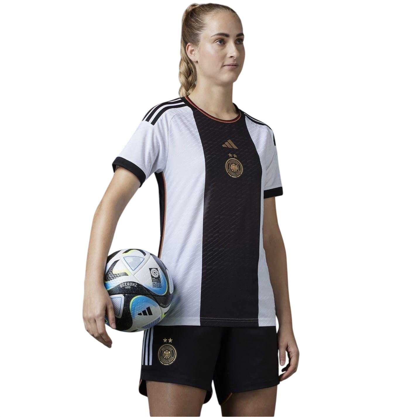 White - Side - Adidas Womens-Ladies 2022 Germany Home Jersey