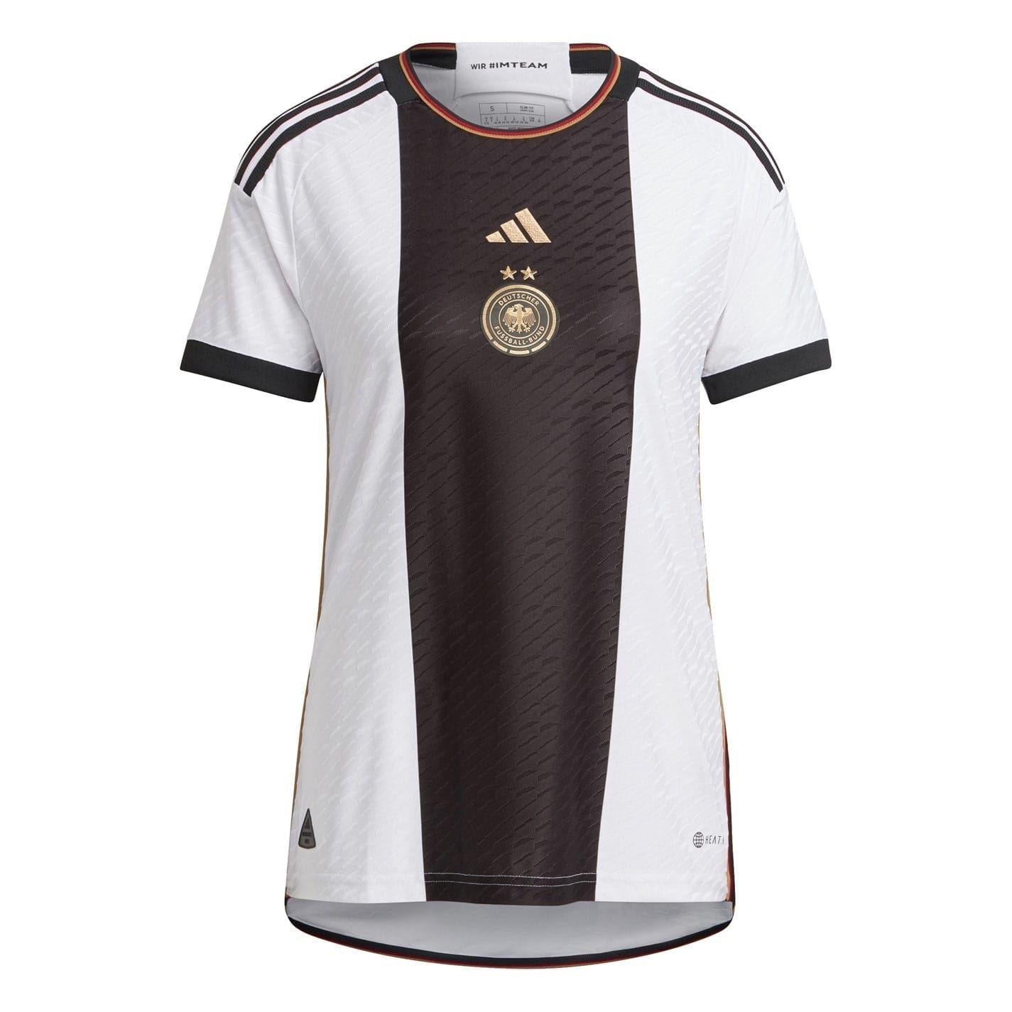 White - Front - Adidas Womens-Ladies 2022 Germany Home Jersey