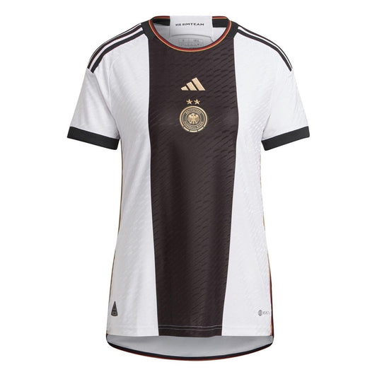 White - Front - Adidas Womens-Ladies 2022 Germany Home Jersey