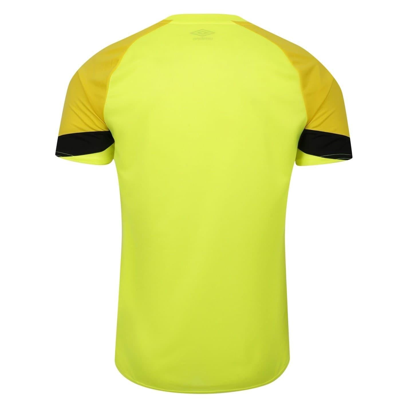 Safety Yellow - Back - Umbro Mens Crew Neck Regular Raglan T-Shirt