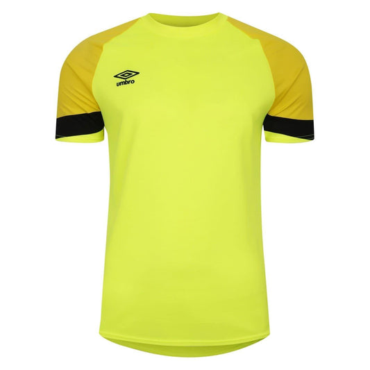 Safety Yellow - Front - Umbro Mens Crew Neck Regular Raglan T-Shirt