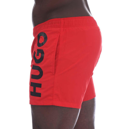 Pink - Side - Hugo Mens Abas Swim Shorts