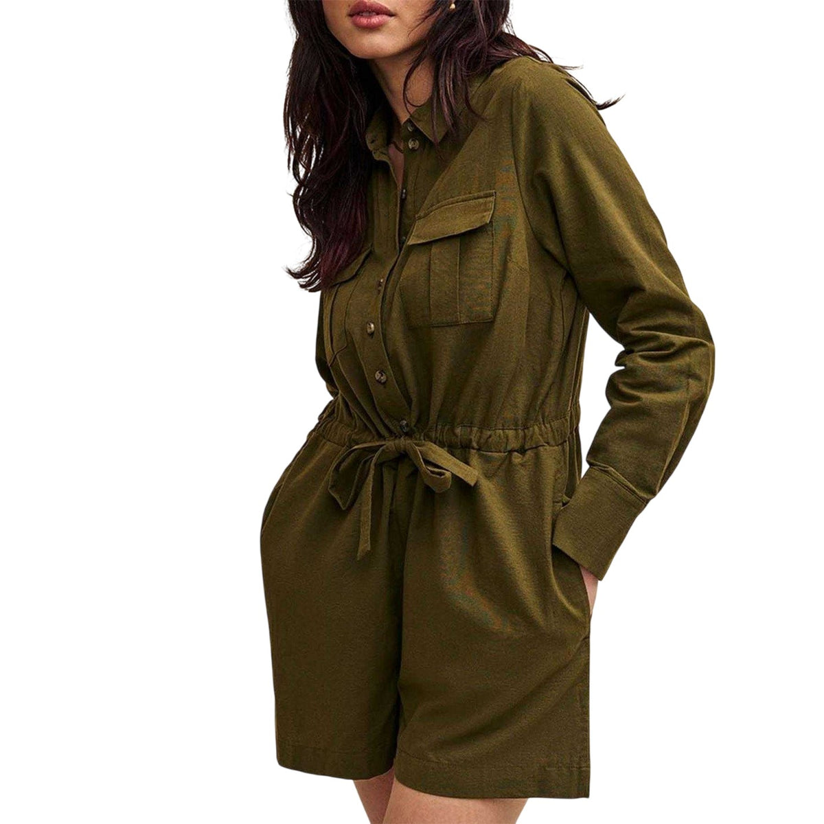Green - Front - Nobody´s Child Womens-Ladies Miranda Playsuit