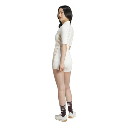 Off White - Back - Adidas Womens-Ladies Originals Short-Sleeved Romper