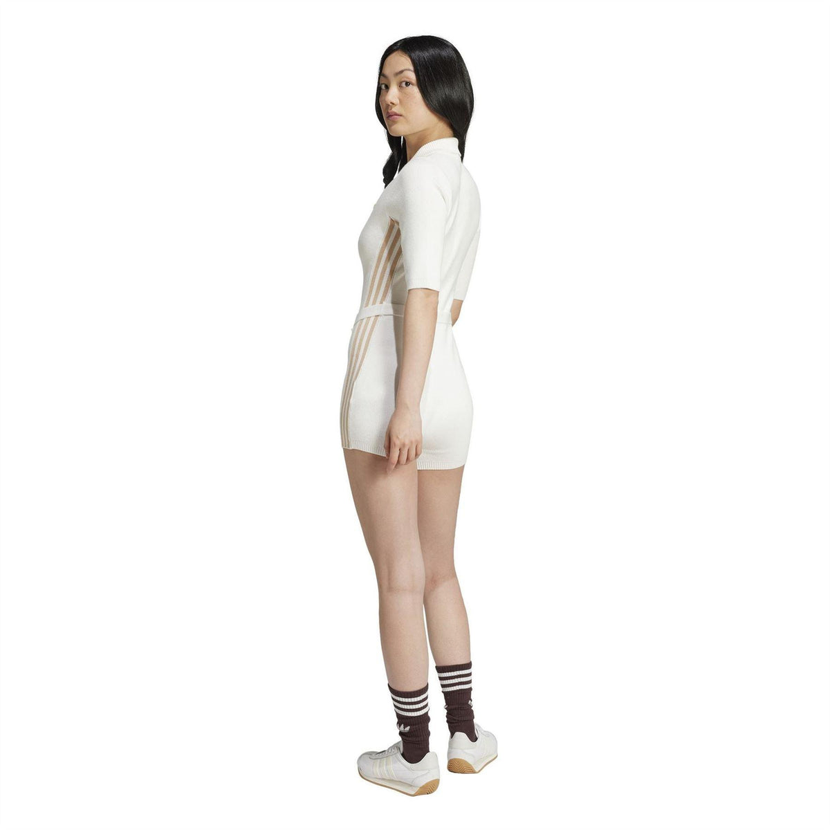 Off White - Back - Adidas Womens-Ladies Originals Short-Sleeved Romper