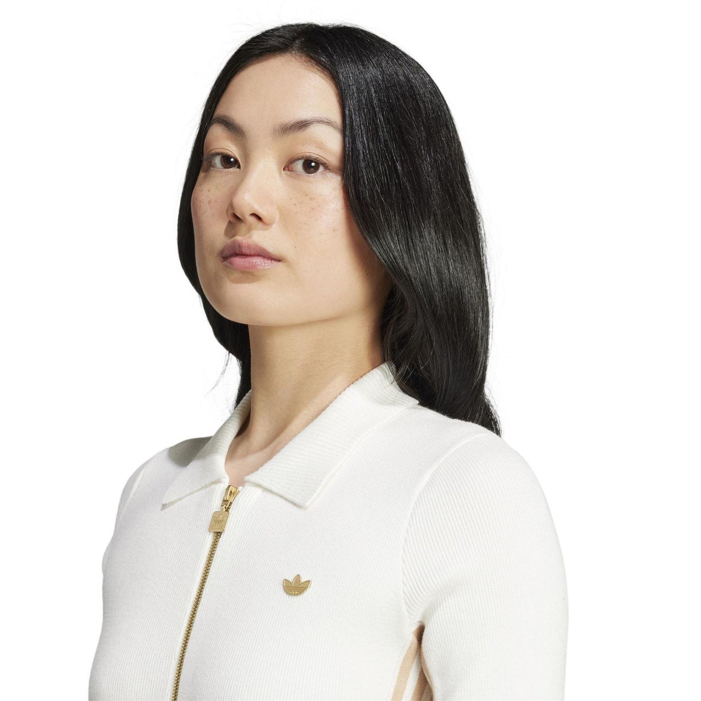 Off White - Side - Adidas Womens-Ladies Originals Short-Sleeved Romper