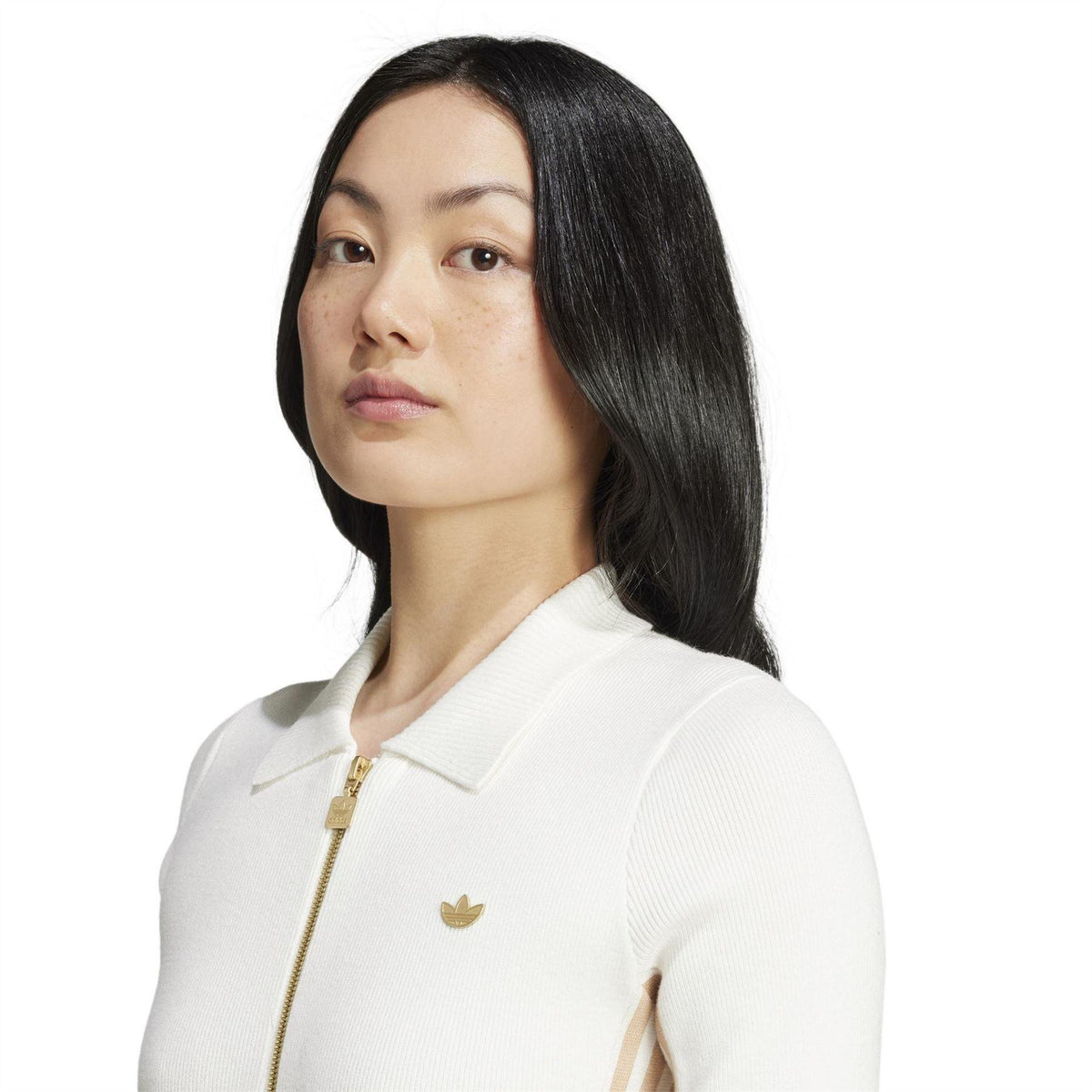 Off White - Side - Adidas Womens-Ladies Originals Short-Sleeved Romper