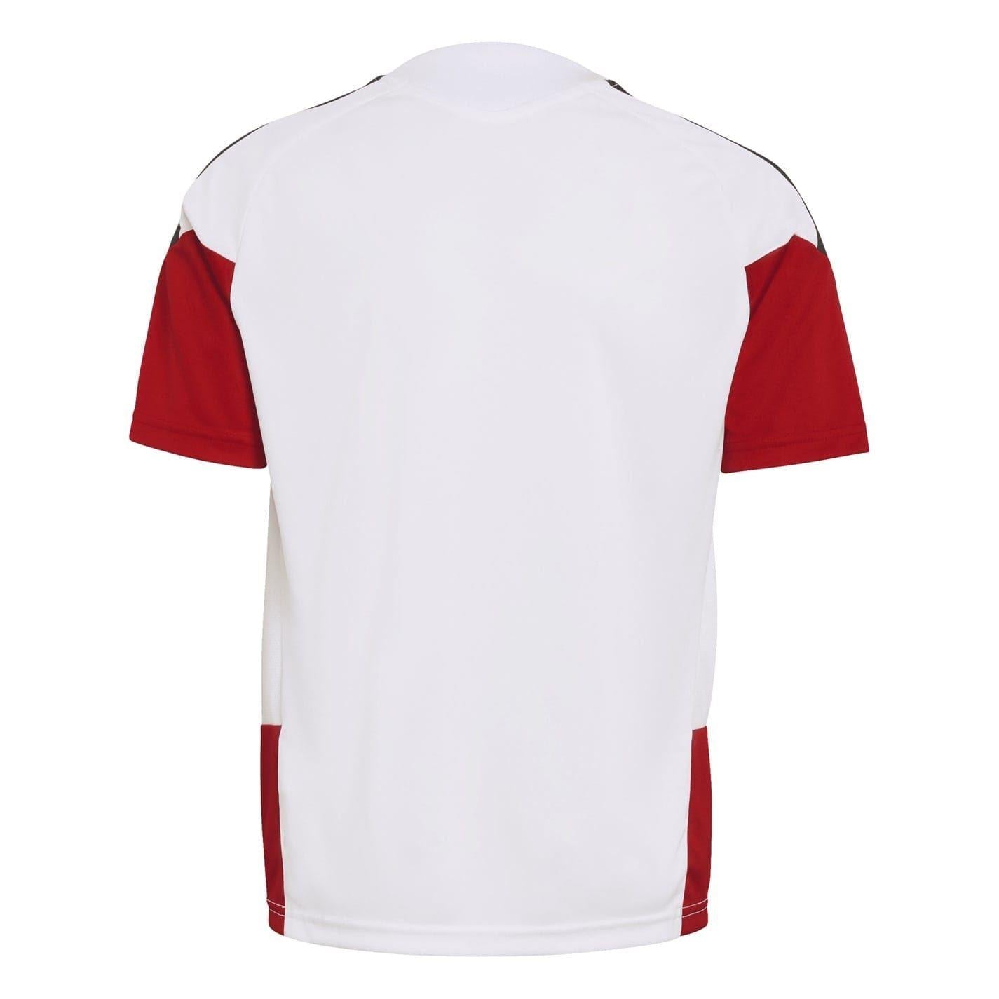 White-Black - Back - Adidas Childrens-Kids 2026 Germany Jersey