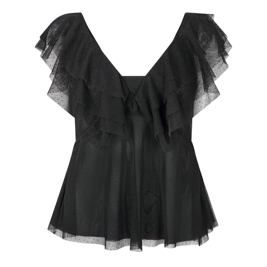 Black - Front - Ted Baker Womens-Ladies Relaxed Fit Puff Sleeve Blouse