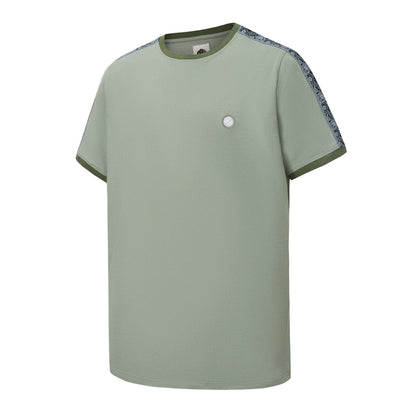 Light Green - Side - Pretty Green Mens Paisley Logo T-Shirt