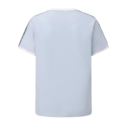 Light Blue - Back - Pretty Green Mens Paisley Logo T-Shirt