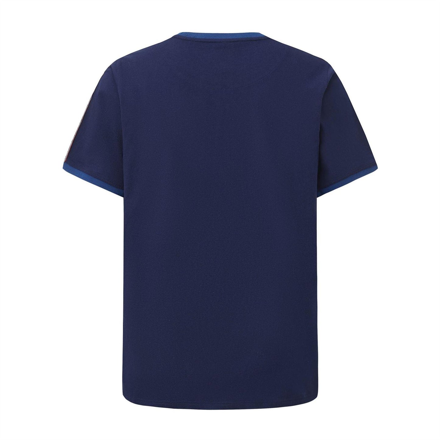 Navy - Back - Pretty Green Mens Paisley Logo T-Shirt