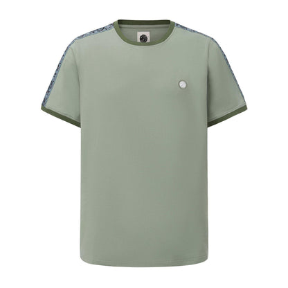 Light Green - Front - Pretty Green Mens Paisley Logo T-Shirt
