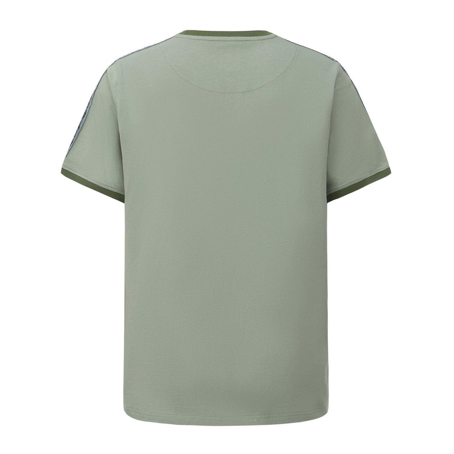 Light Green - Back - Pretty Green Mens Paisley Logo T-Shirt