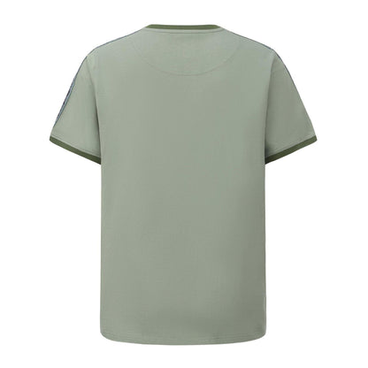 Light Green - Back - Pretty Green Mens Paisley Logo T-Shirt