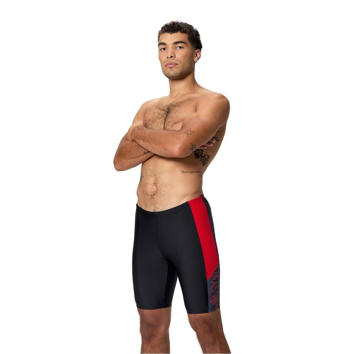 Black-Red - Lifestyle - Speedo Mens Dive Jammer Shorts