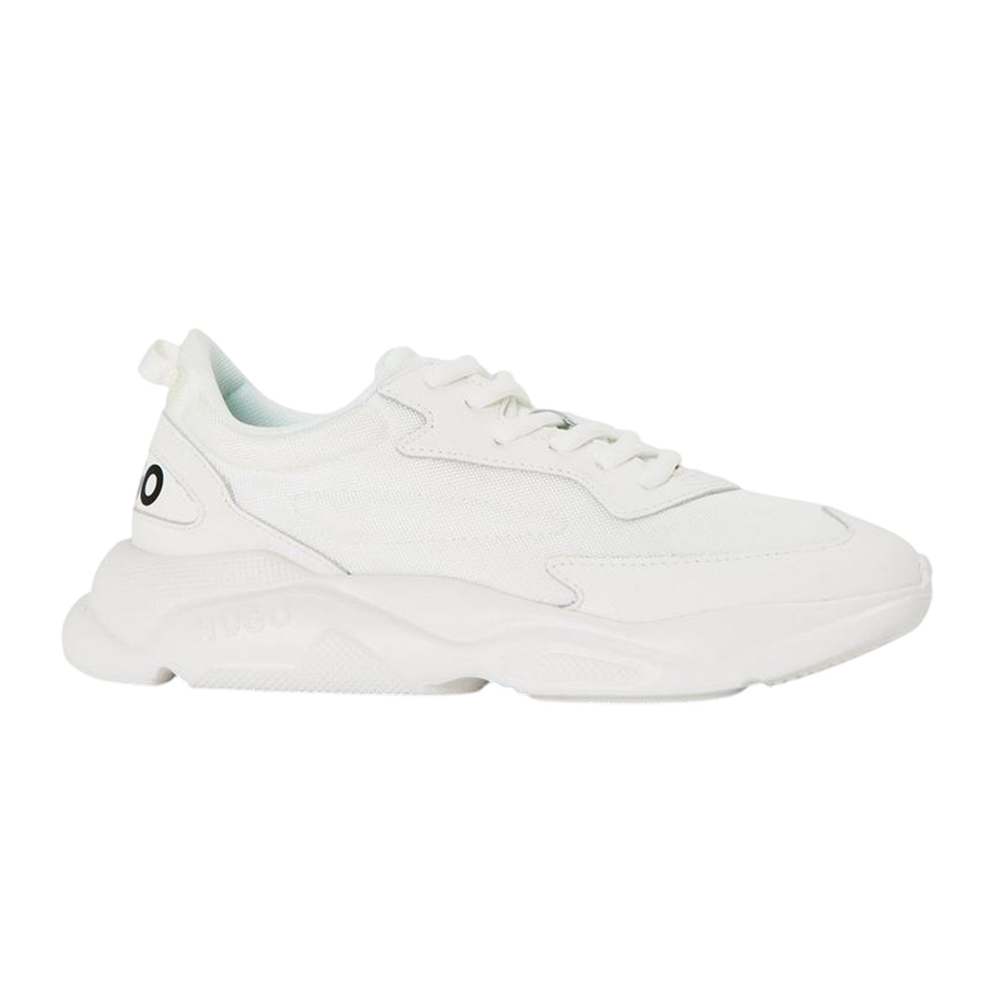 White - Front - Hugo Womens-Ladies Leon Running Trainers