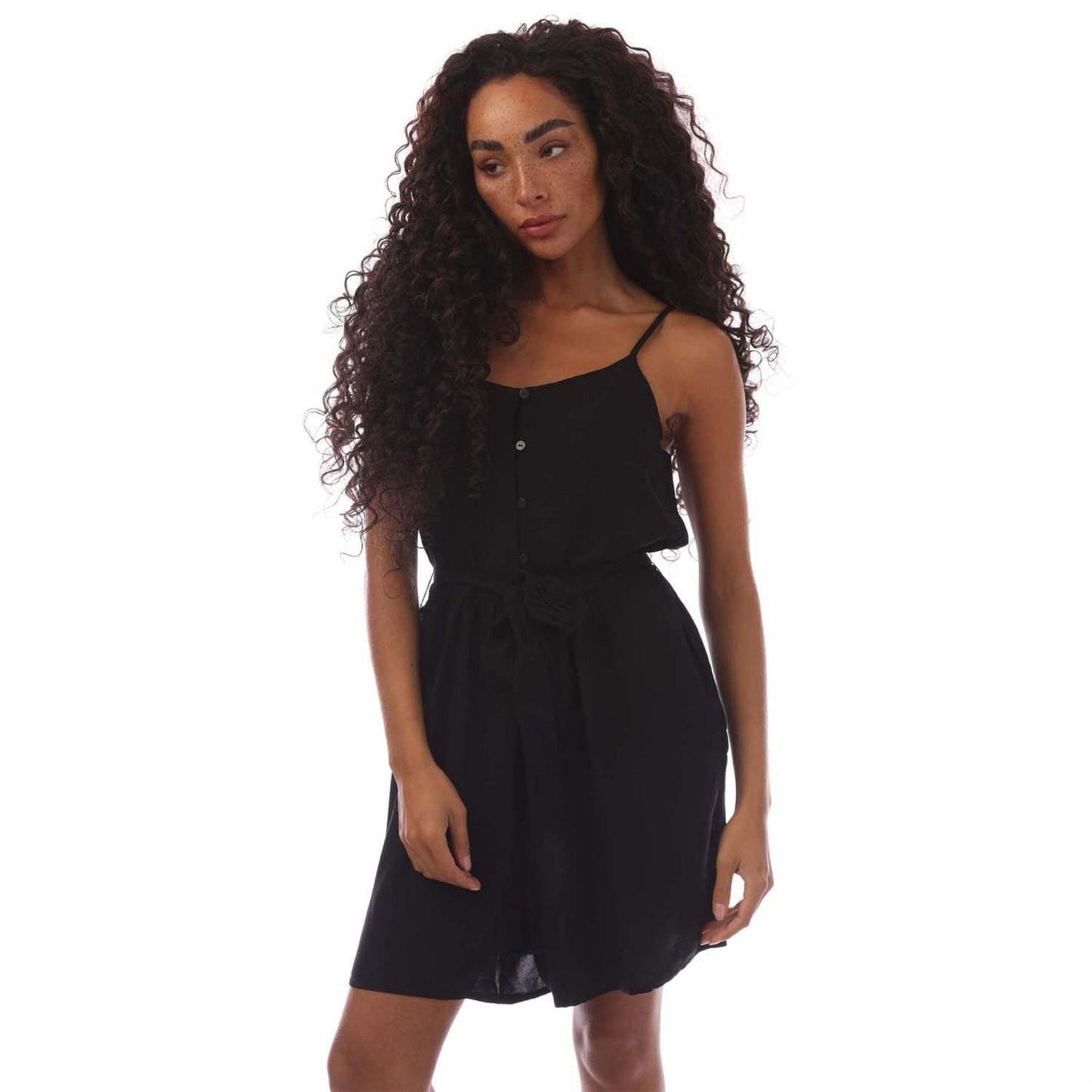 Black - Front - Only Womens-Ladies Carly Playsuit