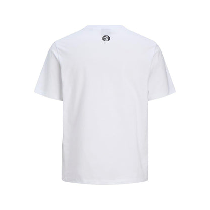 Bright White - Back - UFC Mens Logo Cotton Regular T-Shirt